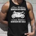 Motorcycle Biker Saying Zwei Räder Bewegen Die Seele Tank Top Geschenke für Ihn