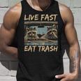 Raccoon Live Fast Eat Trash Street Cats Squad Canotta Regalos para él