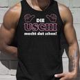 With Slogan In Ruhrpott Die Uschi Macht Dat Schon Schon Tank Top Geschenke für Ihn