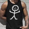 Stick Figure With Middle Finger Tank Top Geschenke für Ihn