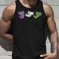 Genderqueer Flag Pride Lgbtq Axolotl Tank Top Geschenke für Ihn