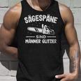 Glitter Chainsaw Lumberjack With Sägespäne Sind Männer Tank Top Geschenke für Ihn