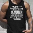 Gott Erschuf Den Maurer Construction Site Tank Top Geschenke für Ihn