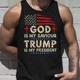 Gott Ist Mein Erlö God Is My Redeemer Trumpf Is My President Tank Top Geschenke für Ihn