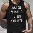 Halt Dein Maul Ich Binollnett Nett Cheek Tank Top Geschenke für Ihn