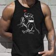 Hand-Drawn Pitbull Tank Top Geschenke für Ihn