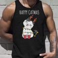 Happy Catmas Lustiges Weihnachts Katze Christmas Tree Tank Top Geschenke für Ihn