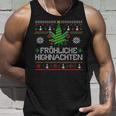 Happy Highnachten Ugly Christmas Hemp Marijuana Tank Top Geschenke für Ihn