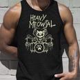 Heavy Metal Cat Drummer Headbanger Cat Tank Top Geschenke für Ihn