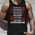 Ich Bin Ein Feuerwehrmannoluntary Fire Brigade Ich Bin Ein Tank Top Geschenke für Ihn