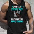 Ich Bin Elektriker Ich Finde Immer Eine Lösheit Ich Bin Elektriker Ich Finde Tank Top Geschenke für Ihn