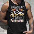 Ich Bin Nicht Nur Die Tante Ich Bin Die Patentante German Tank Top Geschenke für Ihn