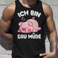 Ich Bin Sau Müde Schwin Sleep Tank Top Geschenke für Ihn