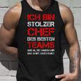 Ich Bin Stolzer Chef Des Besten Teams Colleagues Fun Tank Top Geschenke für Ihn