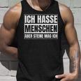 Ich Hasse Menschen Aber Steine Mag Ich For Sarcasm Fans Tank Top Geschenke für Ihn