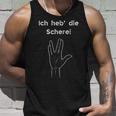 Ich Heb Die Schere Schere Hoch Jugendwort Meme Tank Top Geschenke für Ihn