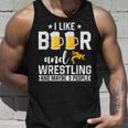 Ich Mag Bier Und Wrestling Und Mag 3 Leute Wrestler Coach Tank Top Geschenke für Ihn