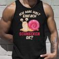 Ich Mag Halt Einfach Schnecken Ok Snail Tank Top Geschenke für Ihn