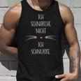 Ich Schnarche Nicht Ich Schnurre Sleep Cat Pyjama Tank Top Geschenke für Ihn