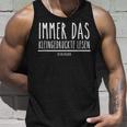 Immer Das Kleindruckte Lesen Ich Binergeben Tank Top Geschenke für Ihn