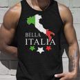 Italia Bella Italia With Italian Map Italy Tank Top Geschenke für Ihn