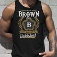 It's A Brown Thing You Wouldn't Understand Personalized Last Name Brown Family Crest Coat Of Arm Tank Top Gifts for Him