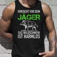 Jagd Jägerorsichtor Dem Jäger Wild Boar Is Harmlos Tank Top Geschenke für Ihn