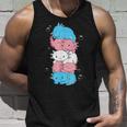 Kawaii Axolotl Heap Transgender Pride Flag Trans Lgbtq Tank Top Geschenke für Ihn