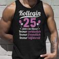 Kollegin Jahre Im Dienst 25 Jahriges Service Anniversary German Lang S Tank Top Geschenke für Ihn