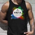 Kreta 2024 Colourful Travel Quote Tank Top Geschenke für Ihn