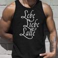 Lebe Liebe Lalle Trinkspruch Party Saufen Alcohol Jga S Tank Top Geschenke für Ihn