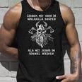 Lieber Mit Odin In Walhalla Saufen Nordmann's Drinking Slogan Tank Top Geschenke für Ihn