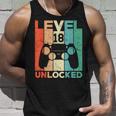 Livello 18 Sbloccata 18 °Ideo Gamer Compleanno Ragazzi Canotta Regalos para él