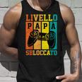 Livello Nuovo Papà Sbloccato Gamerideogiochiintage Arte Canotta Regalos para él