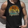 Lustiger 50 Geburtstag -Intage 1974 Geburtstag 50 Jahre Tank Top Geschenke für Ihn