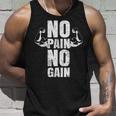 Lustiges Gym No Pain No Gain Geschenk Fitnessstudio Sprüche Tank Top Geschenke für Ihn