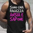 Magliette Divertenti Donna Ansia E Sapone Scritte Ironiche Canotta Regalos para él