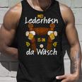 Mei Lederhosn Is In Da Wäsch Oktoberfest Costume S Tank Top Geschenke für Ihn