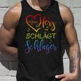 Mein Herz Schlägt Schlager Tank Top Geschenke für Ihn