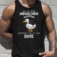 Mein Menschen Kostüm Bin Ich Eine Ente German Langu Tank Top Geschenke für Ihn