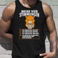 Meineier Stimmungen Cat Sarcasm Slogan Tank Top Geschenke für Ihn