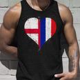 Mitad Inglés Mitad Francesa Las Banderas En Corazon Genial Camiseta sin mangas Regalos para él