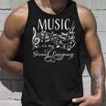 Music Is My Second Language Composer Musicista Regalo Canotta Regalos para él
