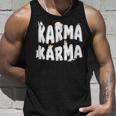 Naranja Gris Gatos Blanco Textos De Karma Citas De Memes Camiseta sin mangas Regalos para él