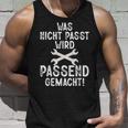 Was Nicht Passt Passend Gemacht Handwerk Handwerker Tank Top Geschenke für Ihn