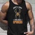 Nur Ein Junge Der Spinnen Liebt Arachnide Spider Tank Top Geschenke für Ihn