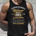 Oldtimer Baujahr 1954 Geborenintage 1954 Birthday Tank Top Geschenke für Ihn