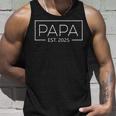 Papa 2025 Papa Est 2025 Tank Top Geschenke für Ihn