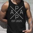 Papa Est 2025 Padre Para Ser 2025 Orgulloso Papa 2025 Camiseta sin mangas Regalos para él