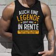 Pension Eine Legende Geht In Rente Rentner 2023 Tank Top Geschenke für Ihn